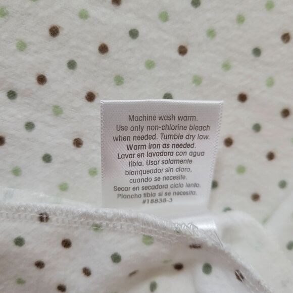 Bright Future Polka Dot Cotton Flannel Baby Receiving Blanket - Picture 6 of 7